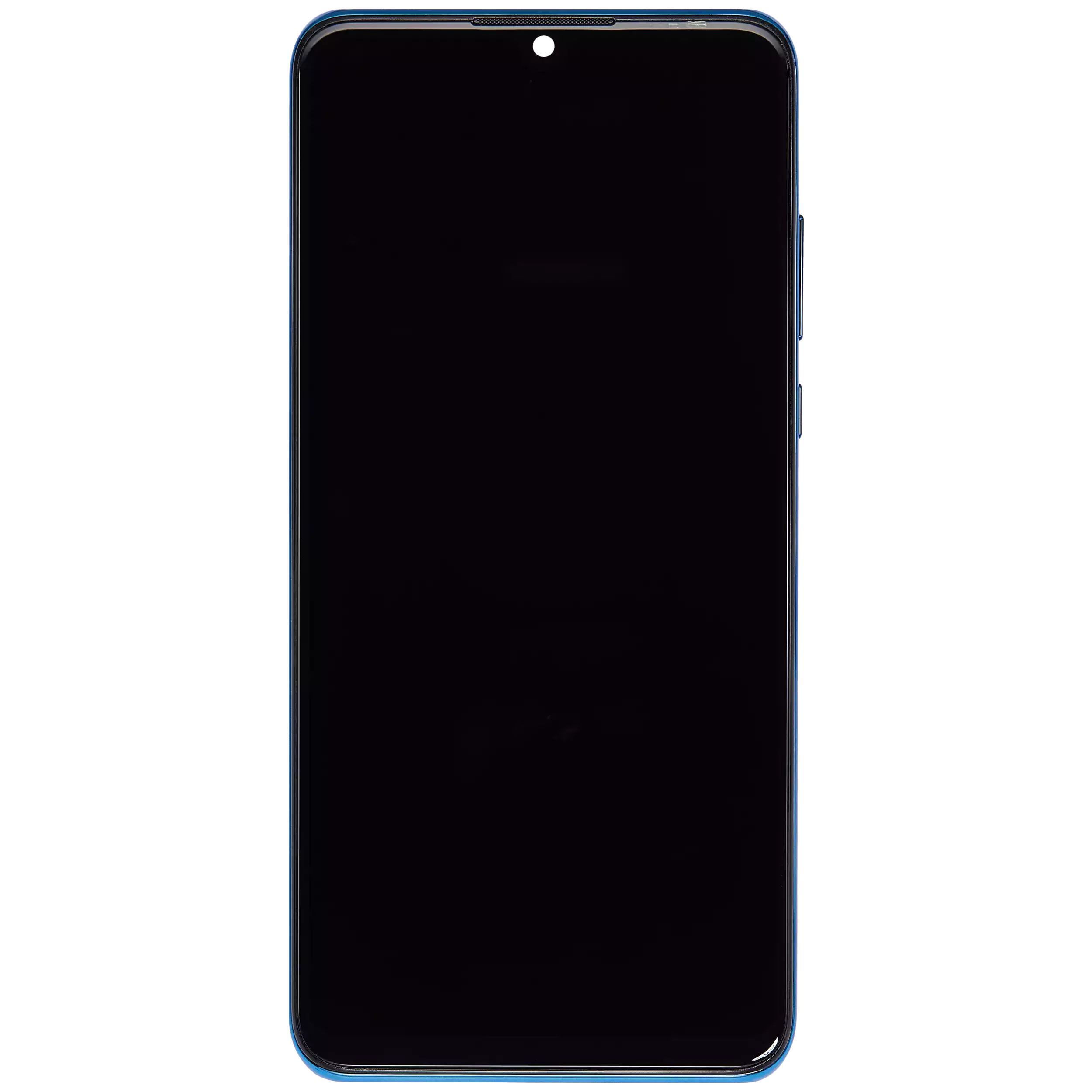 LCD Display mit Rahmen für Huawei P30 Lite / Nova 4e (professionell aufgearbeitet) (4GB RAM) (Peacock Blue (Blau)) – Bild 3
