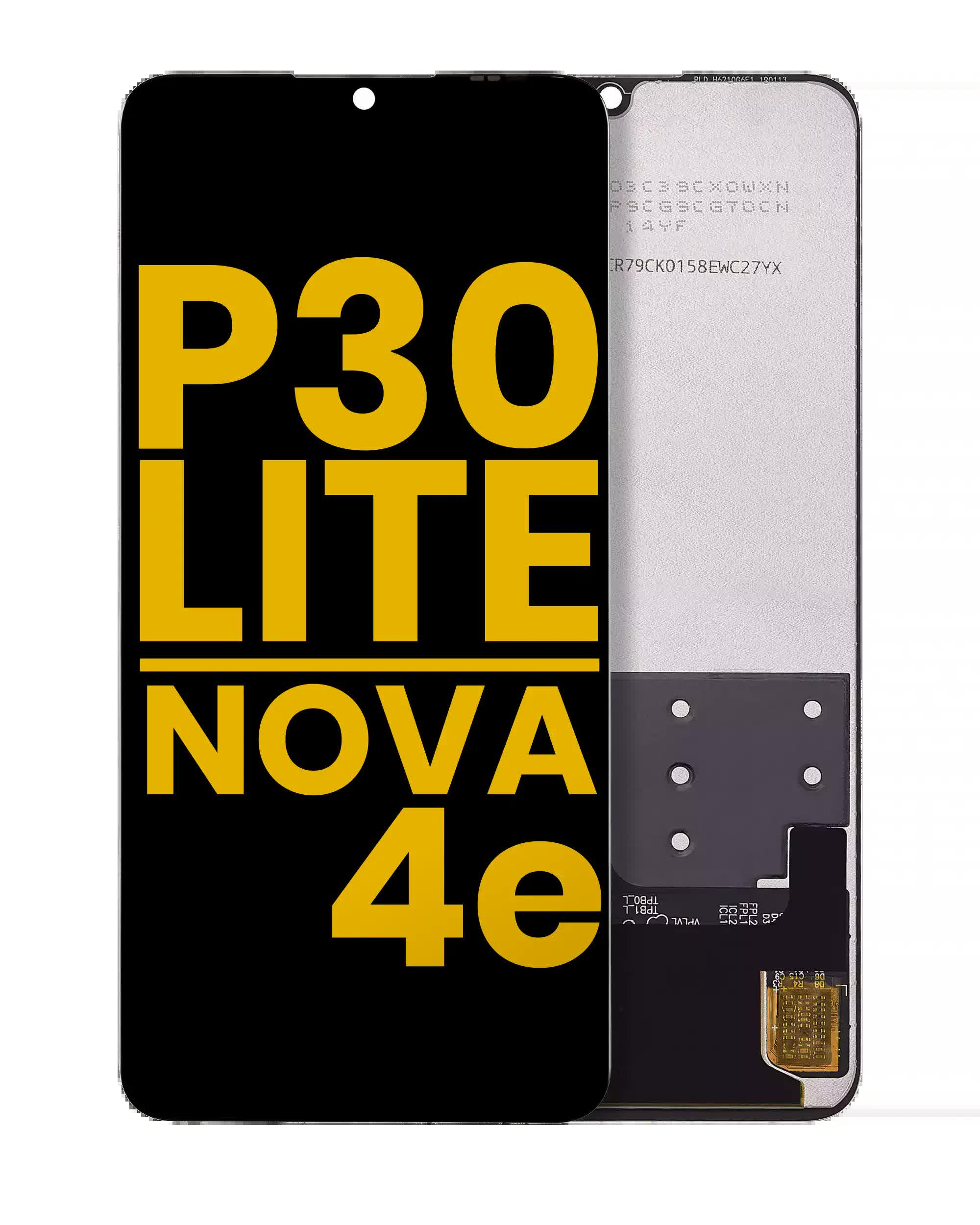 LCD Display ohne Rahmen für Huawei P30 Lite / Nova 4e (professionell aufgearbeitet)