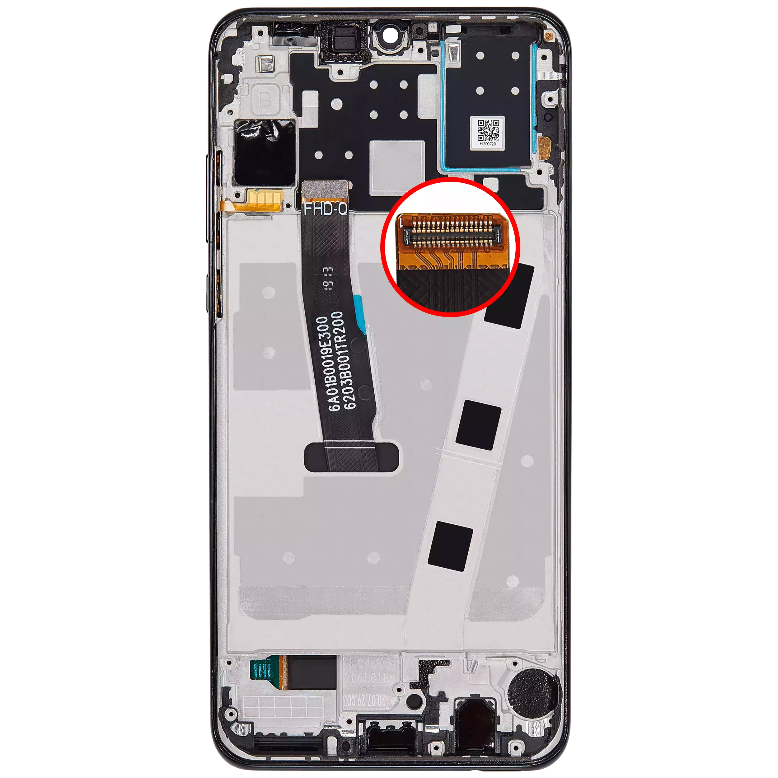LCD Display mit Rahmen für Huawei P30 Lite / Nova 4e (professionell aufgearbeitet) (6GB RAM) (Midnight Black (Schwarz)) – Bild 4