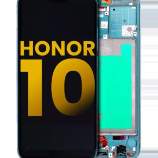LCD Display mit Rahmen für Huawei Honor 10 (professionell aufgearbeitet) (Glacier Gray)
