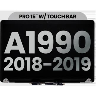 komplette LCD-Displayeinheit für MacBook Pro 15" A1990 (2018-2019) (ausgebautes Originalteil: Grade A) (Space Gray)