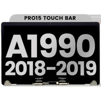 komplette LCD-Displayeinheit für MacBook Pro 15" A1990 (2018-2019) (ausgebautes Originalteil: Grade A) (Silver (Silber))