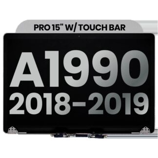 komplette LCD-Displayeinheit für MacBook Pro 15" A1990 (2018-2019) (ausgebautes Originalteil: Grade B) (Space Gray)
