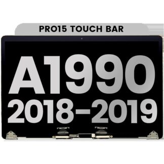 komplette LCD-Displayeinheit für MacBook Pro 15" A1990 (2018-2019) (ausgebautes Originalteil: Grade B) (Silver (Silber))