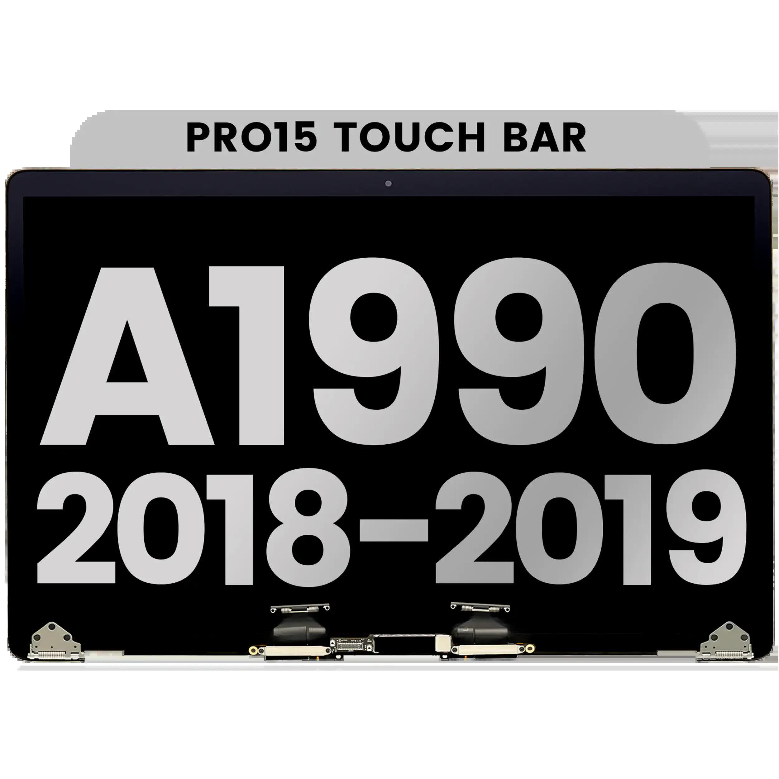 komplette LCD-Displayeinheit für MacBook Pro 15" A1990 (2018-2019) (ausgebautes Originalteil: Grade B) (Silver (Silber))
