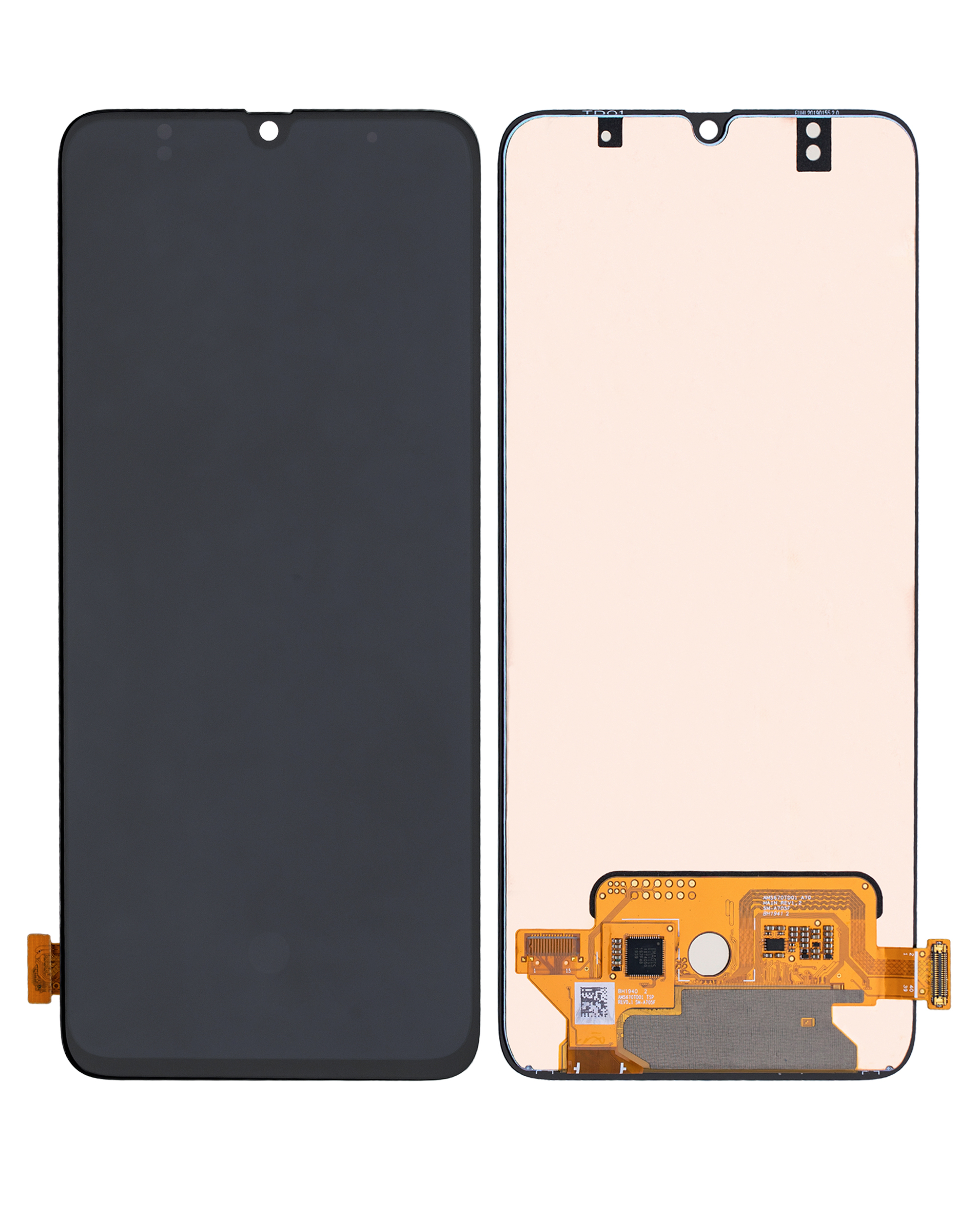 OLED Display ohne Rahmen für Samsung Galaxy A70 (A705 / 2019) (professionell aufgearbeitet) – Bild 2