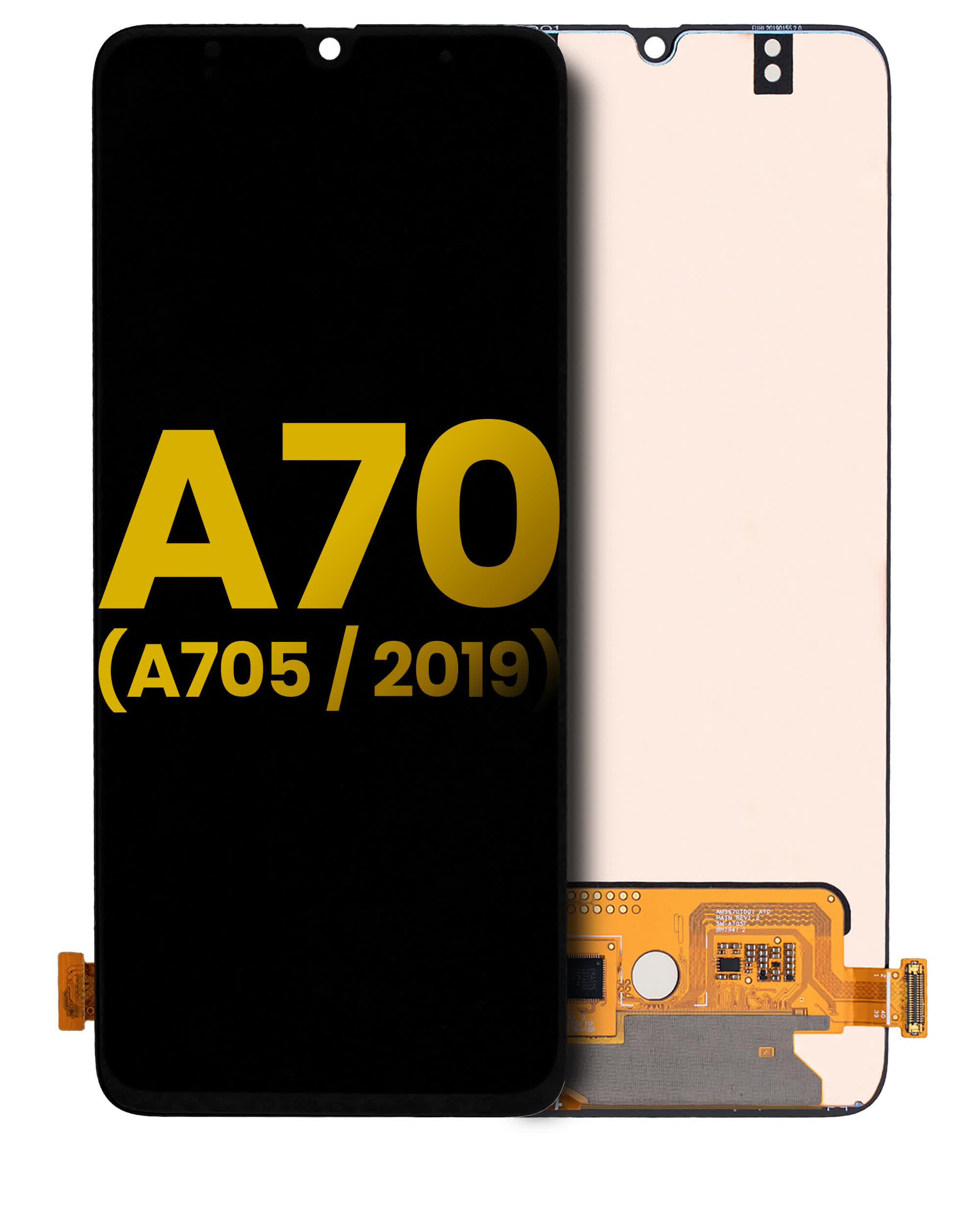 OLED Display ohne Rahmen für Samsung Galaxy A70 (A705 / 2019) (professionell aufgearbeitet)