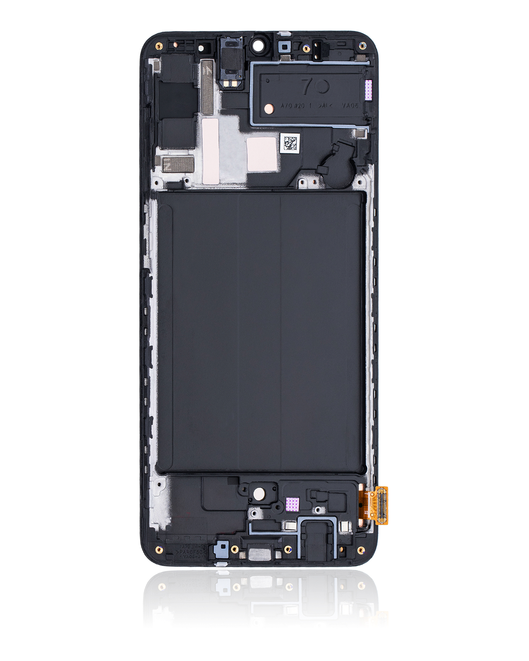 OLED Display mit Rahmen für Samsung Galaxy A70 (A705 / 2019) (6.67") (Aftermarket Plus) – Bild 3