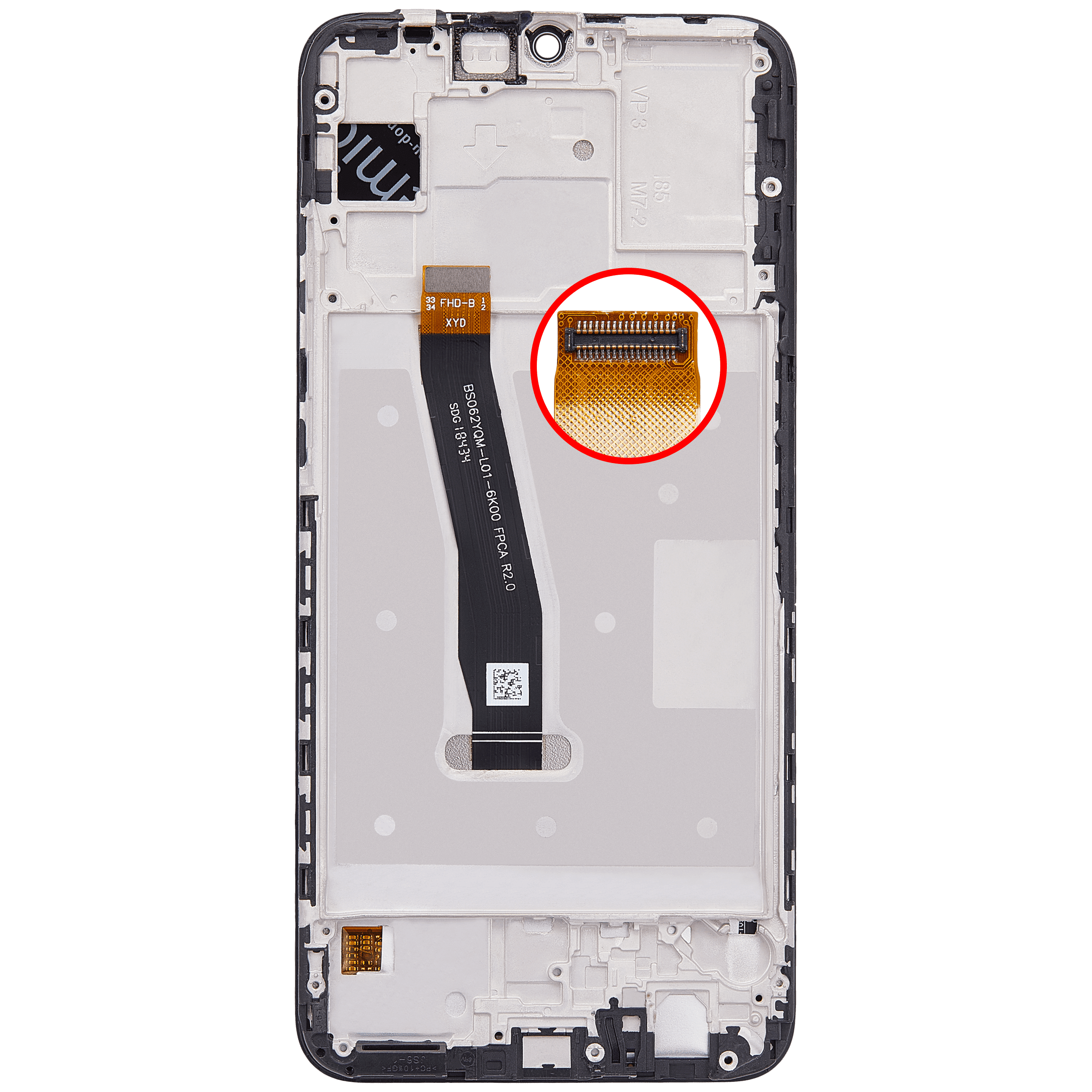 LCD Display mit Rahmen für Huawei P Smart Plus (2019) / P Smart (2019) / Enjoy 9S (professionell aufgearbeitet) – Bild 4