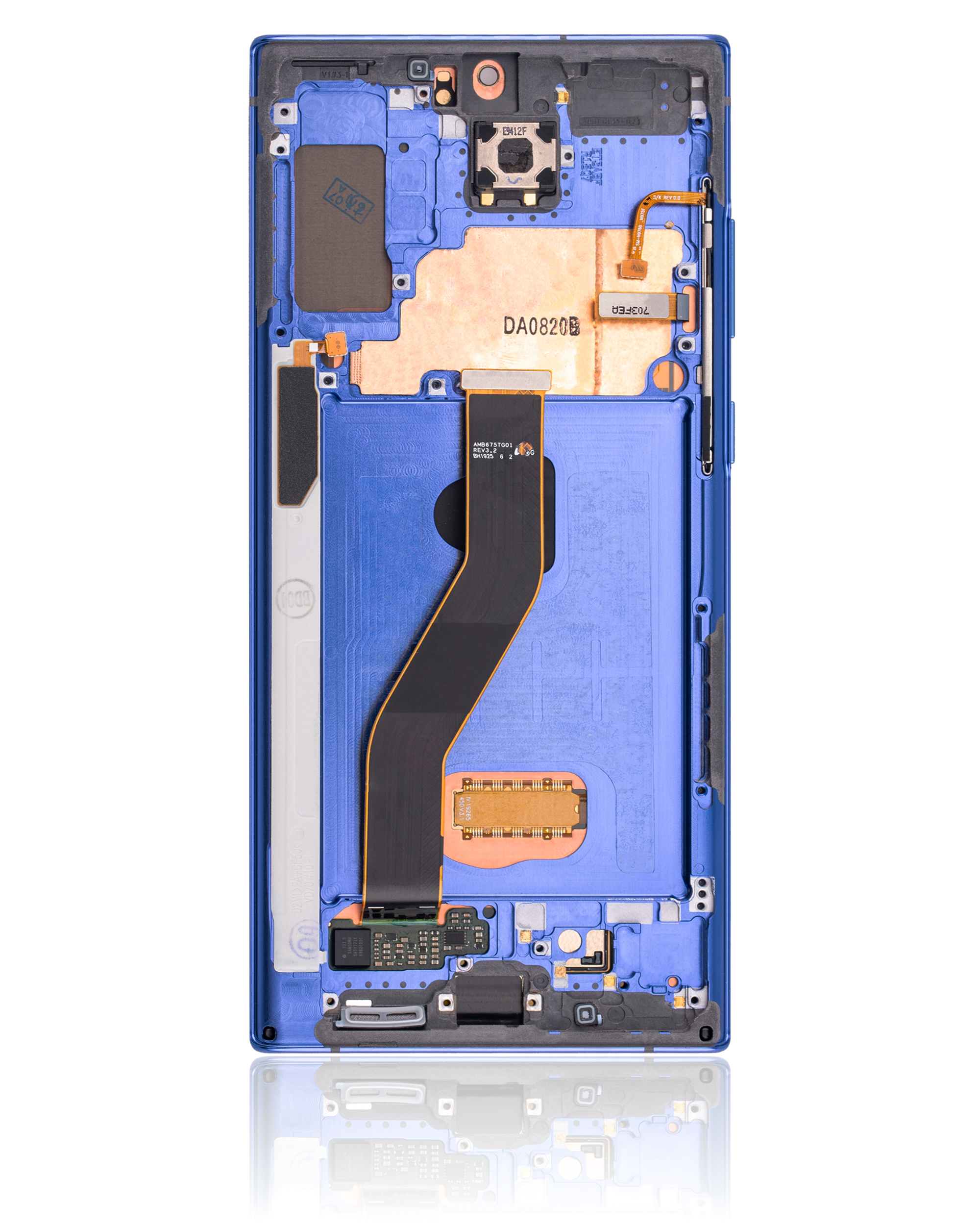 OLED Display mit Rahmen für Samsung Galaxy Note 10 Plus / 5G (professionell aufgearbeitet) (Blue (Blau)) – Bild 3