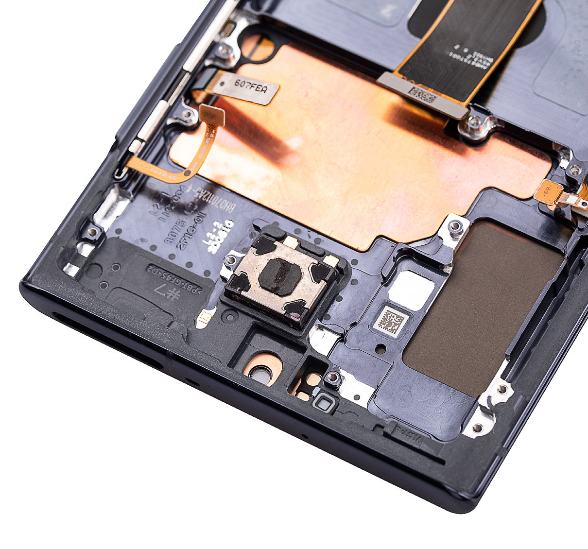 OLED Display mit Rahmen für Samsung Galaxy Note 10 Plus / 5G (professionell aufgearbeitet) (Aura Black) – Bild 4
