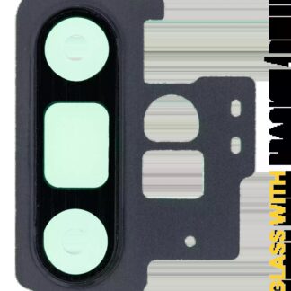 Rückkamera-Glas mit Halterung / Blende für Samsung Galaxy Note 10 Plus / 5G (Aura Black)