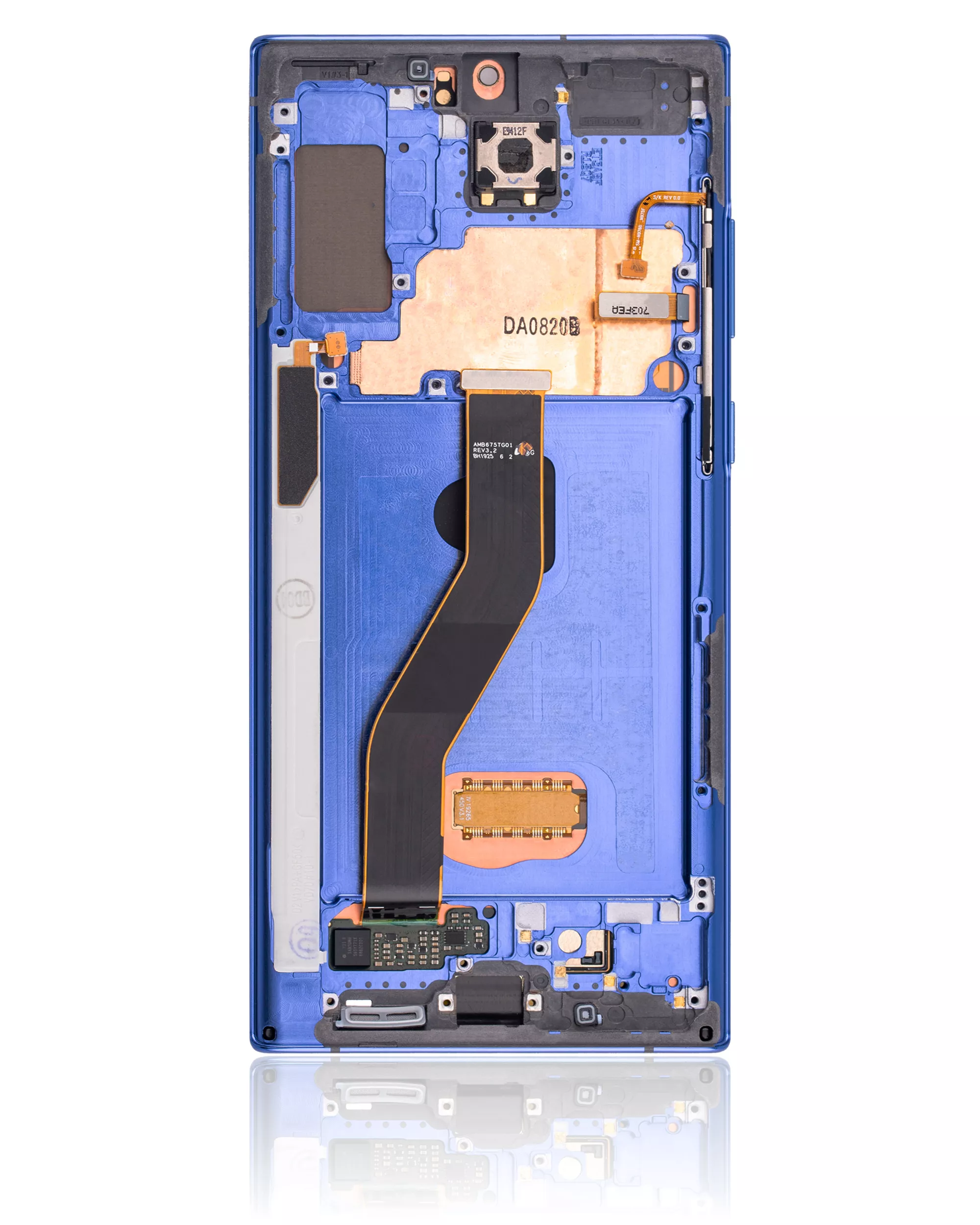 OLED Display mit Rahmen für Samsung Galaxy Note 10 Plus / 5G (Service Pack) (Aura Blue) – Bild 3