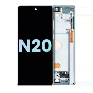 OLED Display mit Rahmen für Samsung Galaxy Note 20 5G (Service Pack) (Mystic Green)