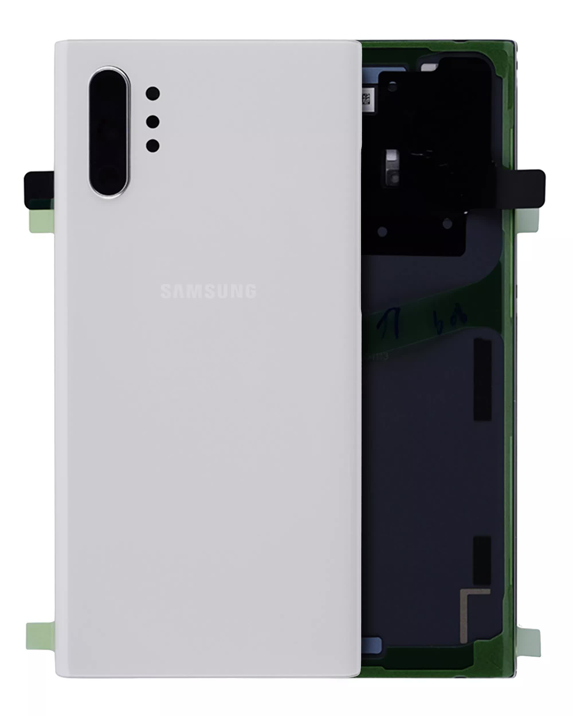 Rückdeckelglas mit Kameraglas für Samsung Galaxy Note 10 Plus / 5G (Service Pack) (Aura White)