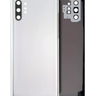 Rückdeckelglas mit Kameraglas für Samsung Galaxy Note 10 Plus / 5G (Service Pack) (Aura Glow / Silver)