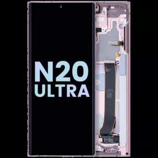OLED Display mit Rahmen für Samsung Galaxy Note 20 Ultra 5G (Service Pack) (Mystic Bronze)