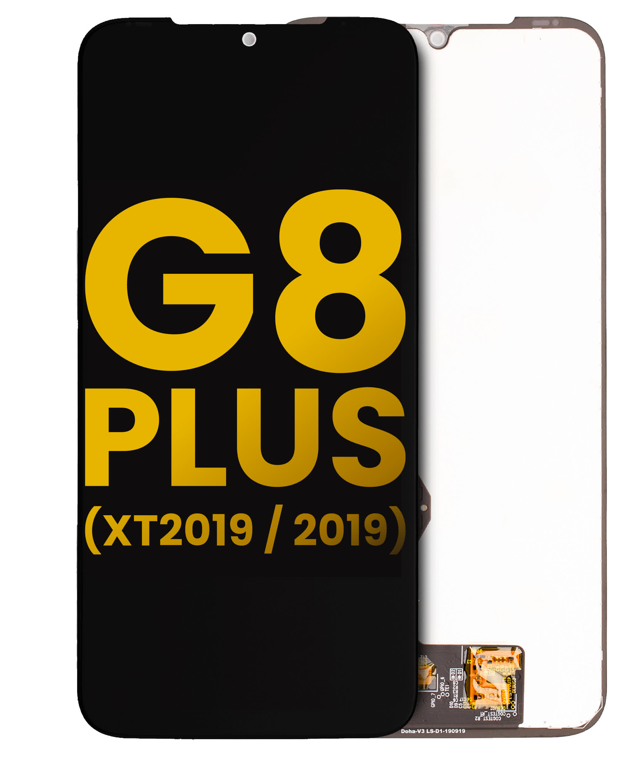 LCD Display ohne Rahmen für Motorola Moto G8 Plus (XT2019 / 2019) (professionell aufgearbeitet)