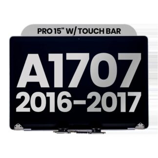 komplette LCD-Displayeinheit für MacBook Pro 15" A1707 (2016-2017) (ausgebautes Originalteil: Grade A) (Space Gray)
