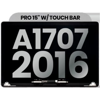 komplette LCD-Displayeinheit für MacBook Pro 15" A1707 (2016-2017) (ausgebautes Originalteil: Grade B) (Space Gray)