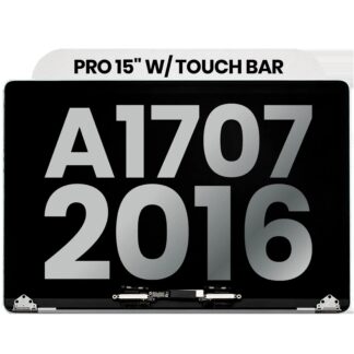 komplette LCD-Displayeinheit für MacBook Pro 15" A1707 (2016-2017) (ausgebautes Originalteil: Grade B) (Silver (Silber))