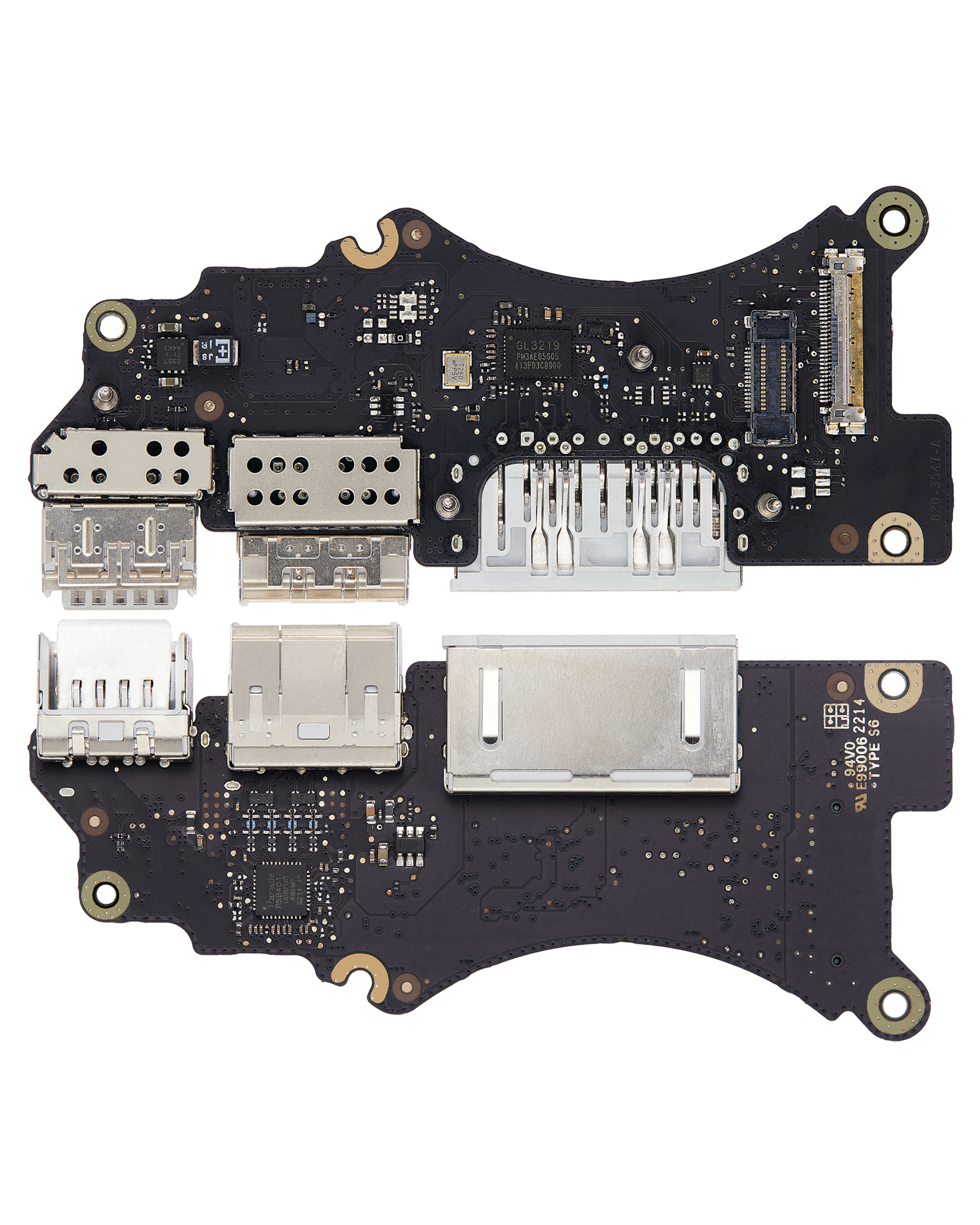 I/O Platine (HDMI / SDXC / USB-A) für MacBook Pro 15" A1398 (2013-2014) – Bild 2