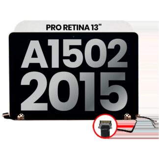 komplette LCD-Displayeinheit für MacBook Pro 13" A1502 (2015)(Silver (Silber)) (ausgebautes Originalteil: Grade A)