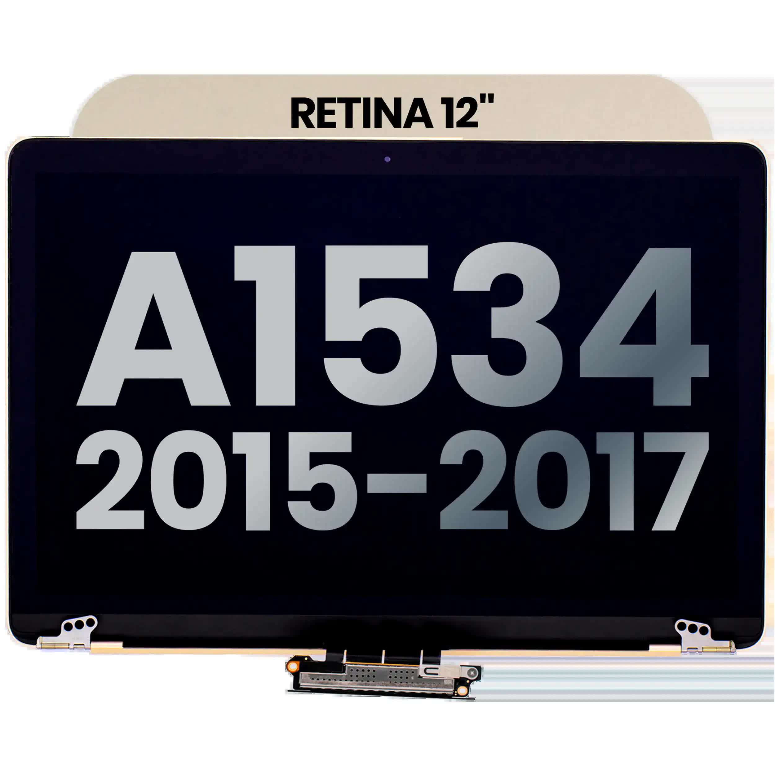komplette LCD-Displayeinheit für MacBook 12" A1534 (2015-2017) (ausgebautes Originalteil: Grade A) (Gold)