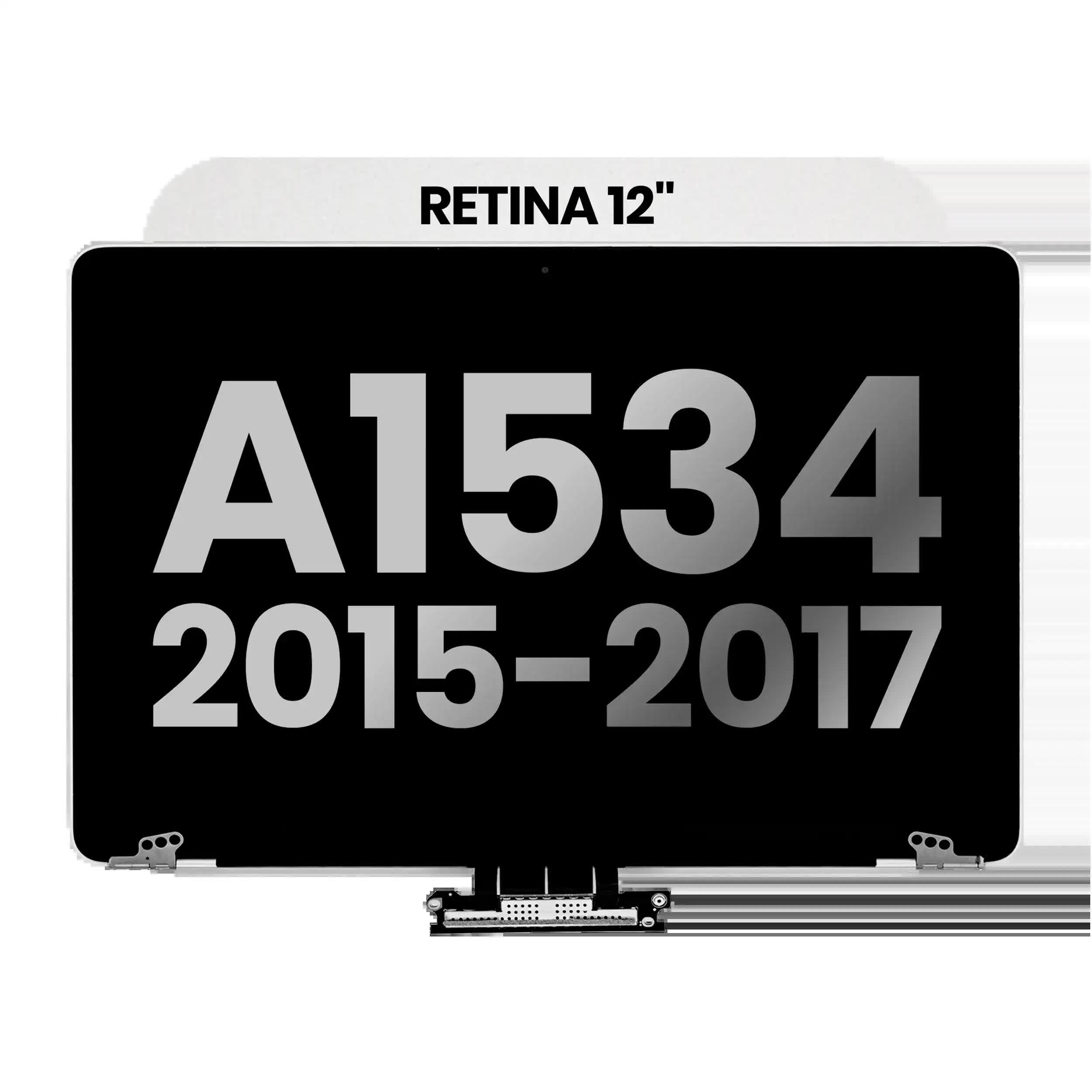 komplette LCD-Displayeinheit für MacBook 12" A1534 (2015-2017) (ausgebautes Originalteil: Grade A) (Silver (Silber))