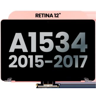 komplette LCD-Displayeinheit für MacBook 12" A1534 (2015-2017) (ausgebautes Originalteil: Grade B) (Rose Gold)