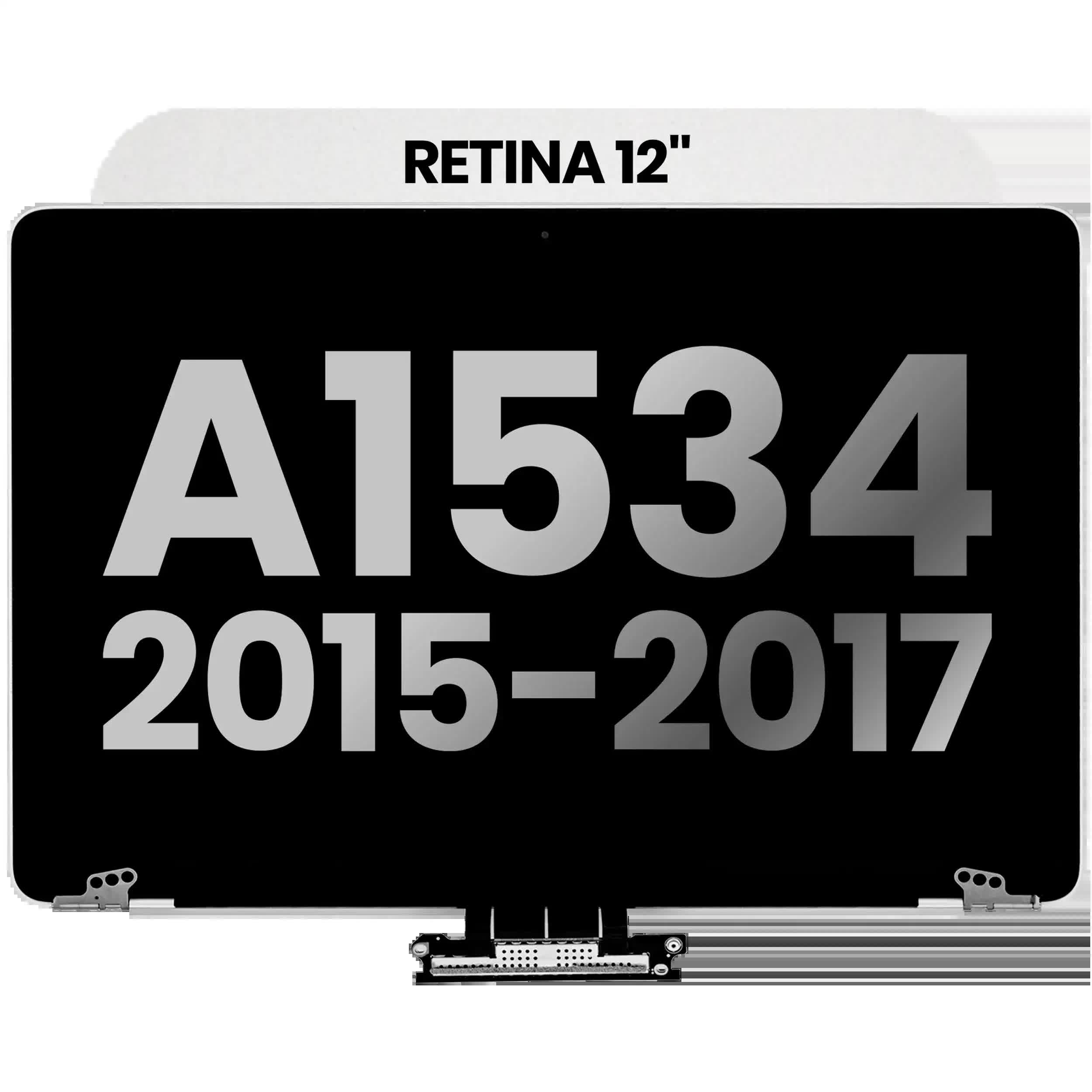 komplette LCD-Displayeinheit für MacBook 12" A1534 (2015-2017) (ausgebautes Originalteil: Grade B) (Silver (Silber))