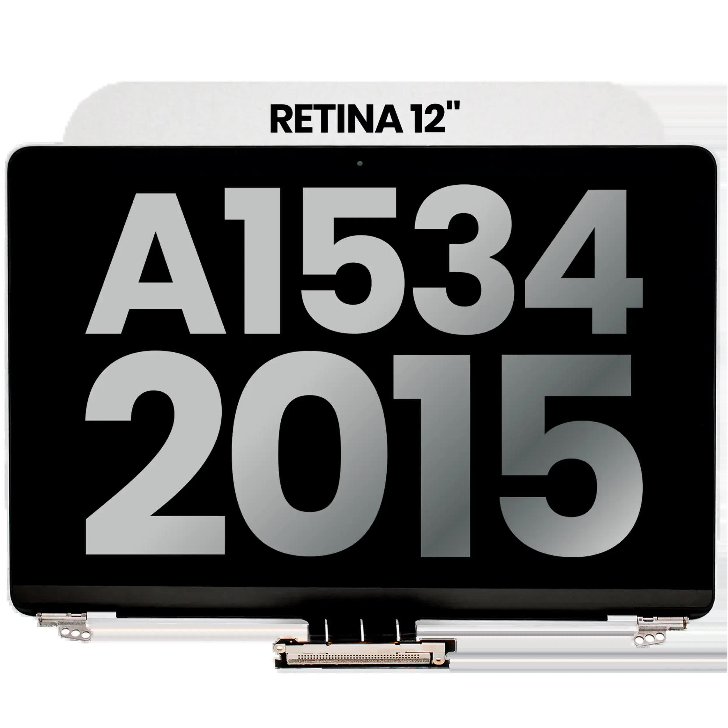 komplette LCD-Displayeinheit für MacBook 12" A1534 (2015) (ausgebautes Originalteil: Grade A) (Silver (Silber))