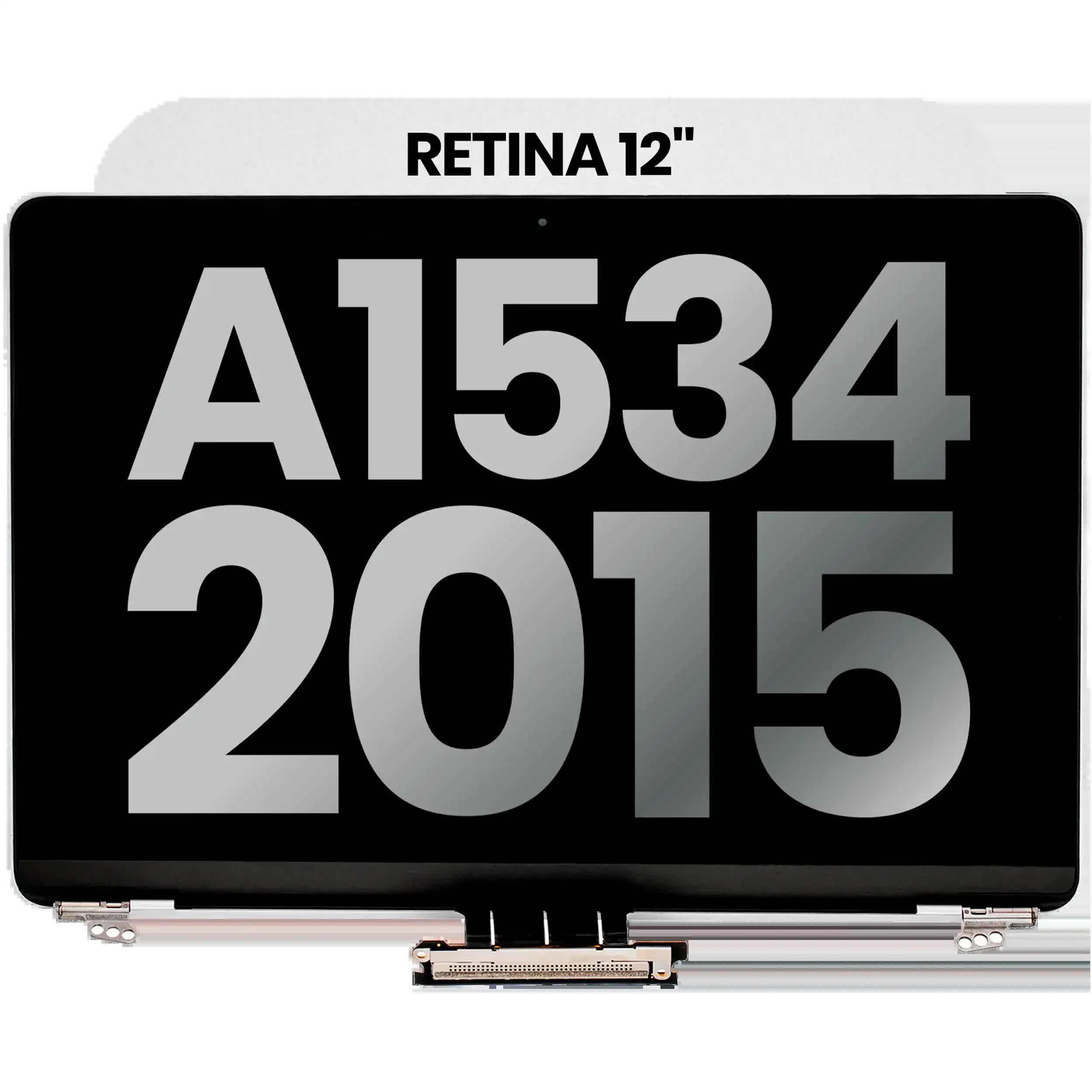 komplette LCD-Displayeinheit für MacBook 12" A1534 (2015) (ausgebautes Originalteil: Grade B) (Silver (Silber))