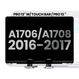 komplette LCD-Displayeinheit für MacBook Pro 13" A1706 / A1708 (2016-2017) (ausgebautes Originalteil: Grade A) (Silver (Silber))
