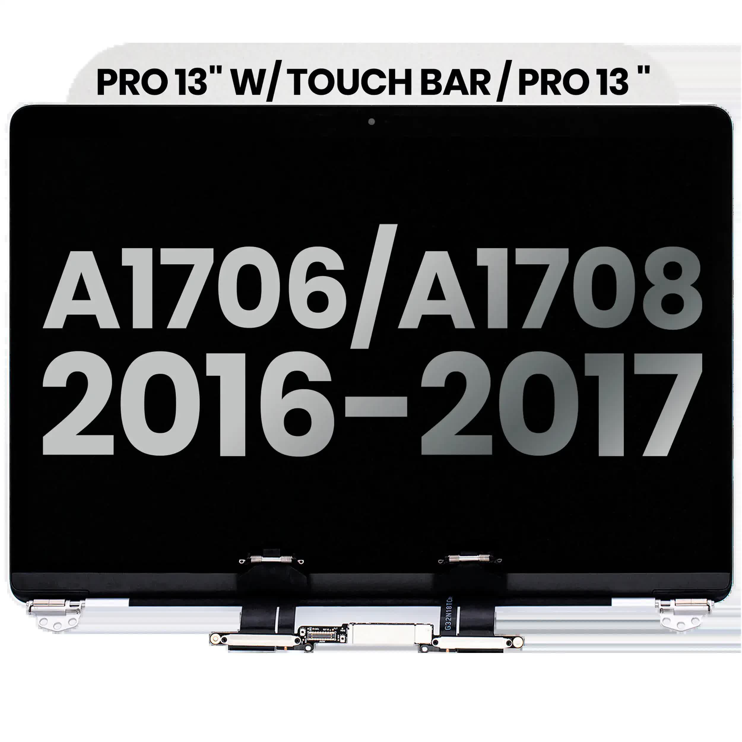 komplette LCD-Displayeinheit für MacBook Pro 13" A1706 / A1708 (2016-2017) (ausgebautes Originalteil: Grade B) (Silver (Silber))