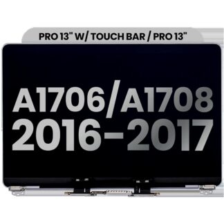 komplette LCD-Displayeinheit für MacBook Pro 13" A1706 / A1708 (2016-2017) (ausgebautes Originalteil: Grade B) (Space Gray)