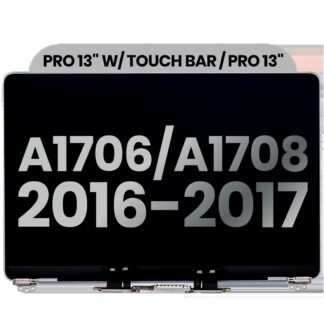 komplette LCD-Displayeinheit für MacBook Pro 13" A1706 / A1708 (2016-2017) (ausgebautes Originalteil: Grade C) (Space Gray)