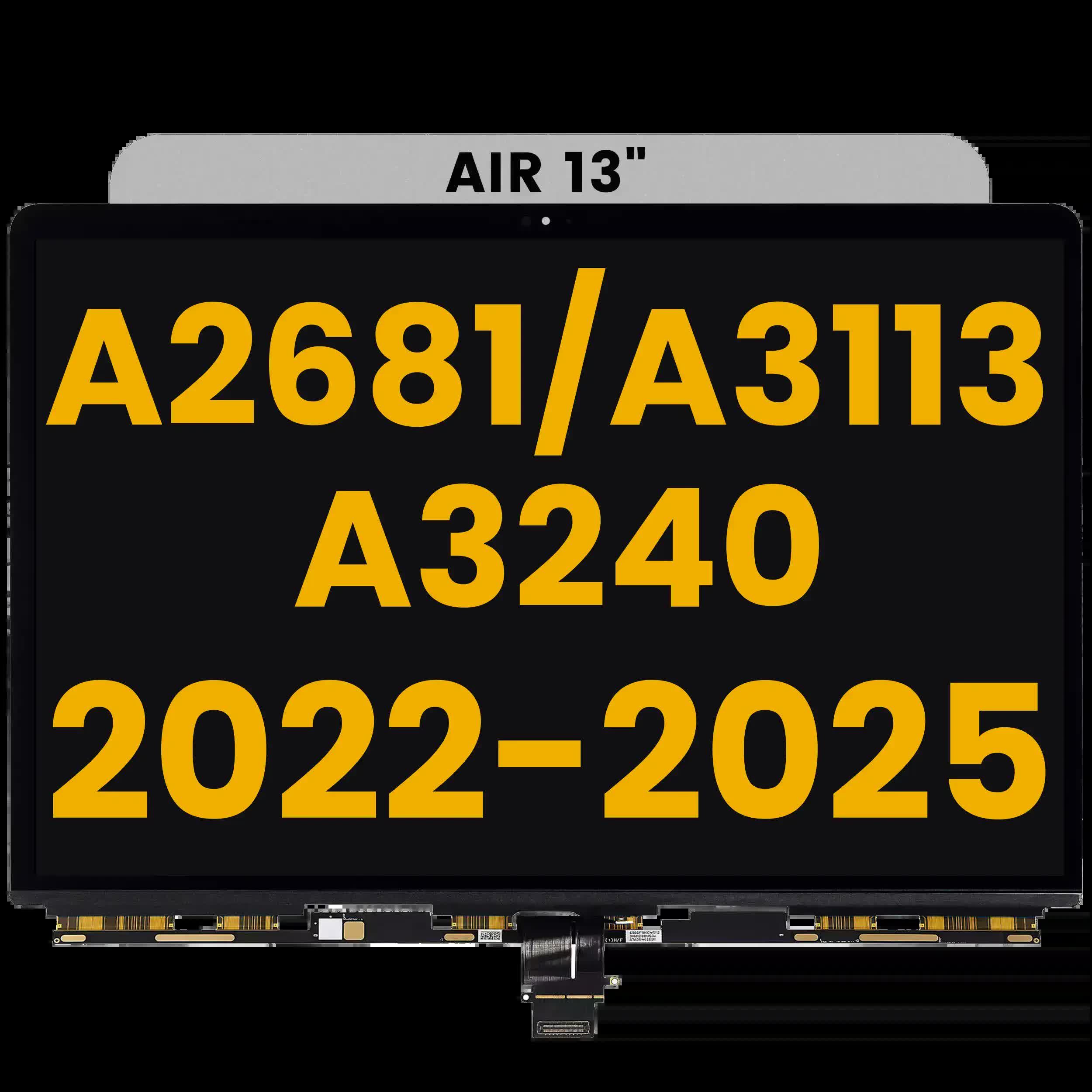 LCD Panel einzeln für MacBook Air 13" (A2681 / A3113 /A3240) (mit alle Jahrgänge) (Premium)
