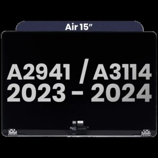 komplette LCD-Displayeinheit für MacBook Air 15" (A2941 / Mid 2023) / Air 15" (A3114 / Mid 2024) (vormontiert Lid Angle Sensor Kabel) (Used Original Pu