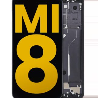 OLED Display mit Rahmen für Xiaomi Mi 8 (professionell aufgearbeitet) (Black (Schwarz))