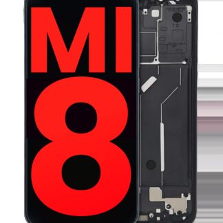 OLED Display mit Rahmen für Xiaomi Mi 8 (Aftermarket Plus) (Black (Schwarz))