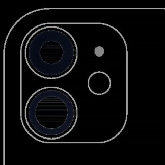 Rückkamera-Glas (nur Glas) mit Klebefolie für iPhone 11 (2-teiliges Set) (Aftermarket Plus) (10er-Pack)