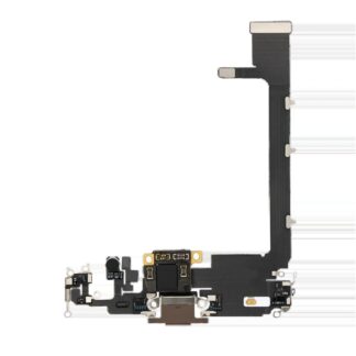 Ladebuchse Flexkabel mit Platine für iPhone 11 Pro Max (Premium) (Gold)