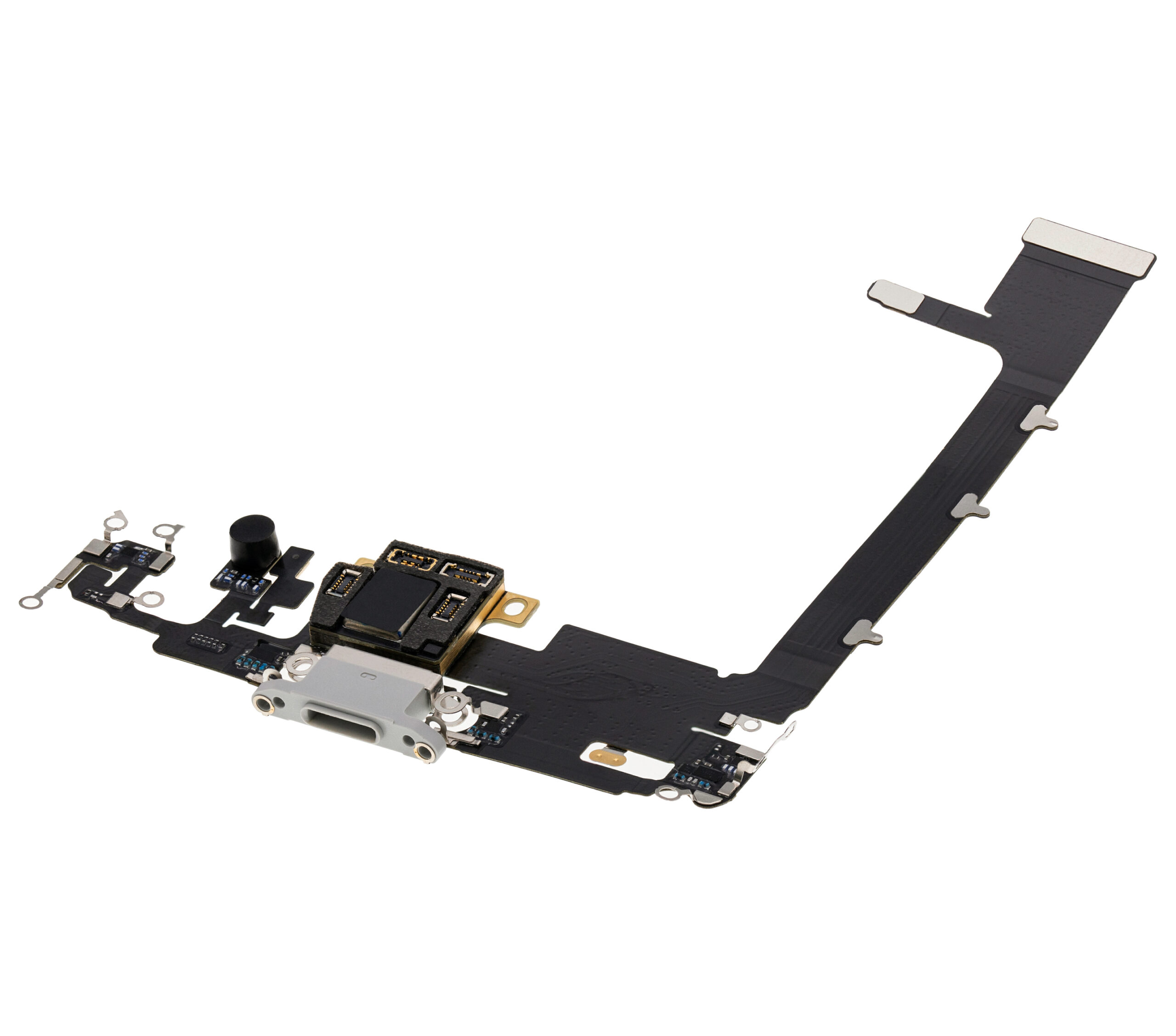 Ladebuchse Flexkabel mit Platine für iPhone 11 Pro Max (Premium) (Silver (Silber)) – Bild 4