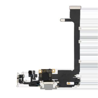 Ladebuchse Flexkabel mit Platine für iPhone 11 Pro Max (Premium) (Silver (Silber))
