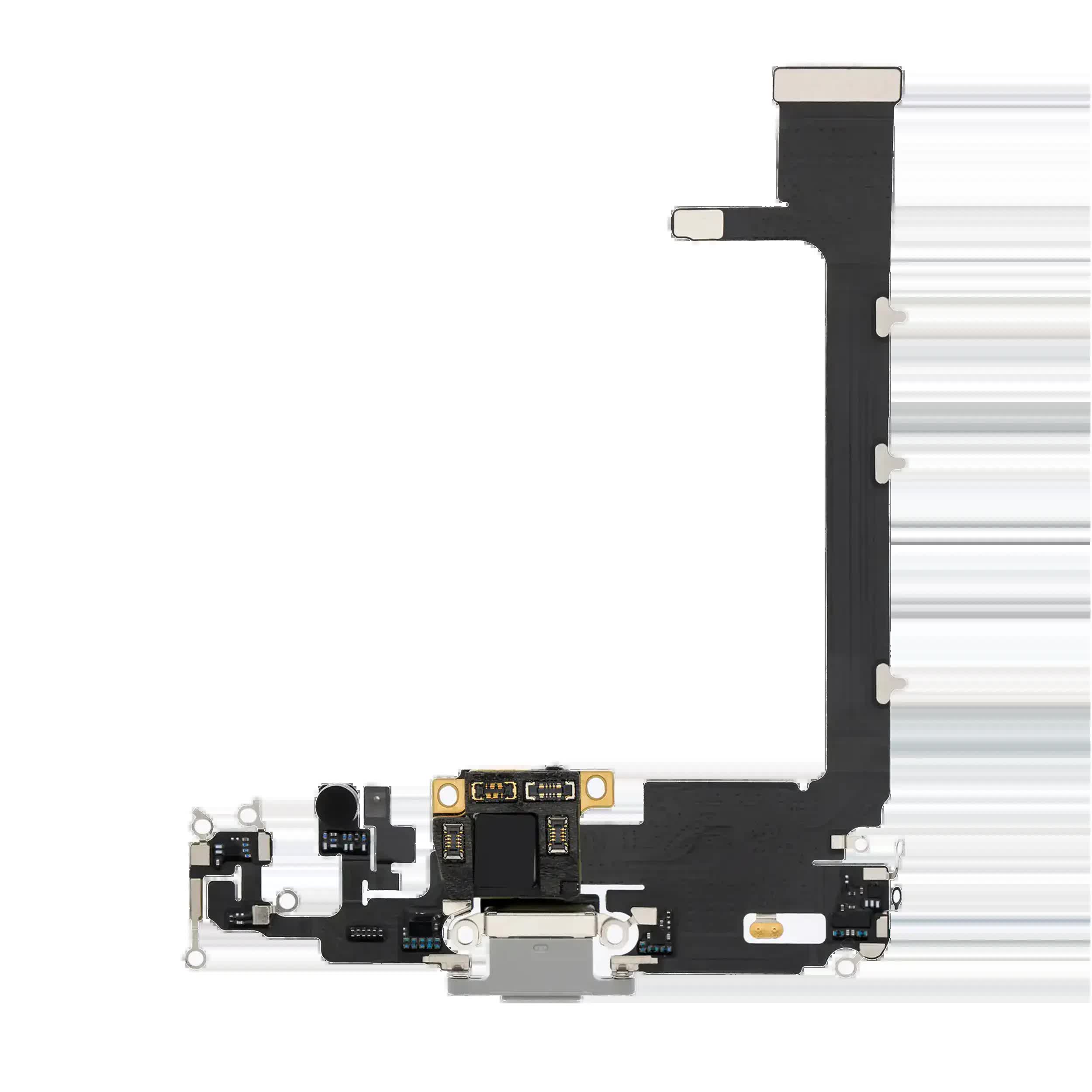 Ladebuchse Flexkabel mit Platine für iPhone 11 Pro Max (Premium) (Silver (Silber))