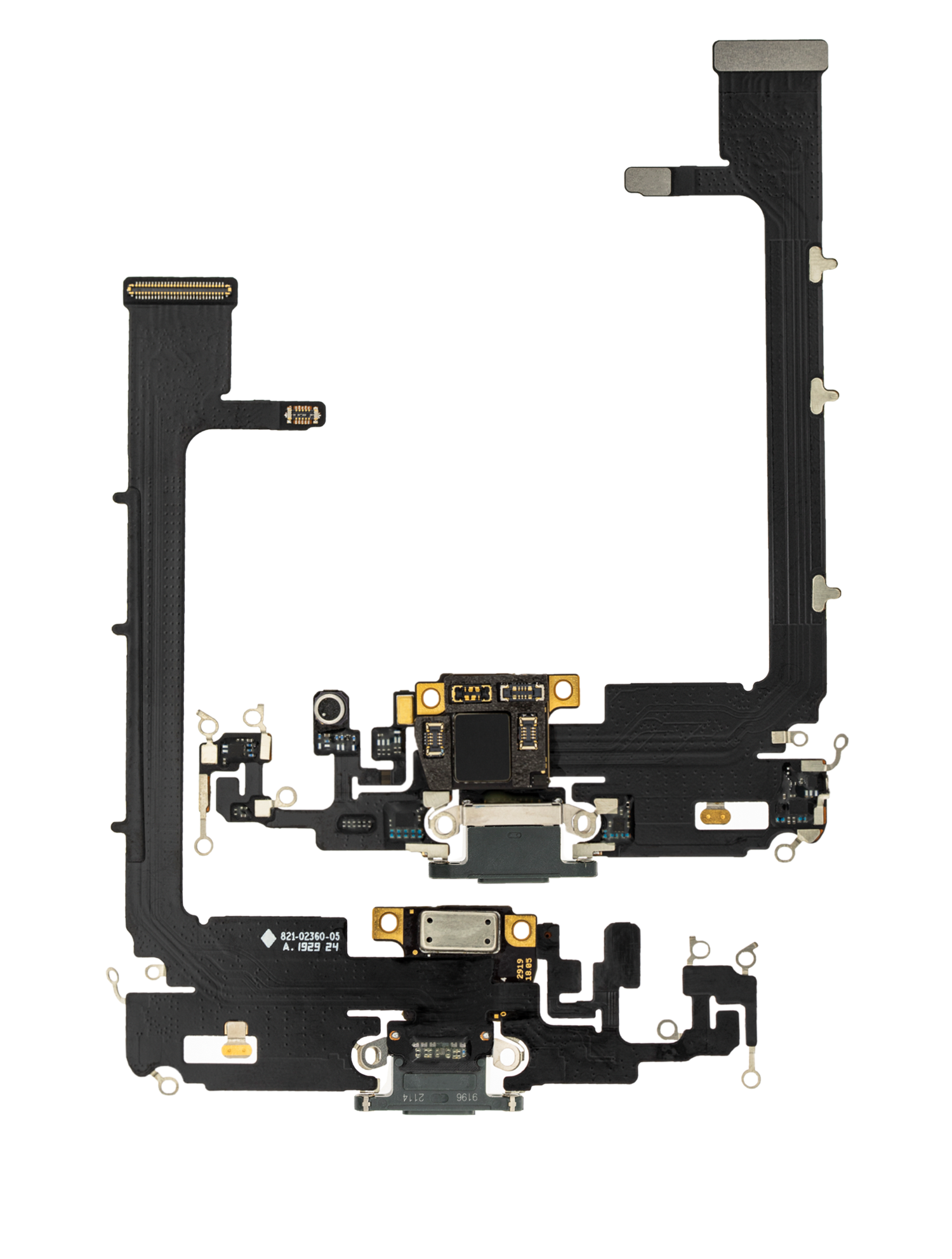 Ladebuchse Flexkabel mit Platine für iPhone 11 Pro Max (Aftermarket Plus) (Midnight Green) – Bild 2