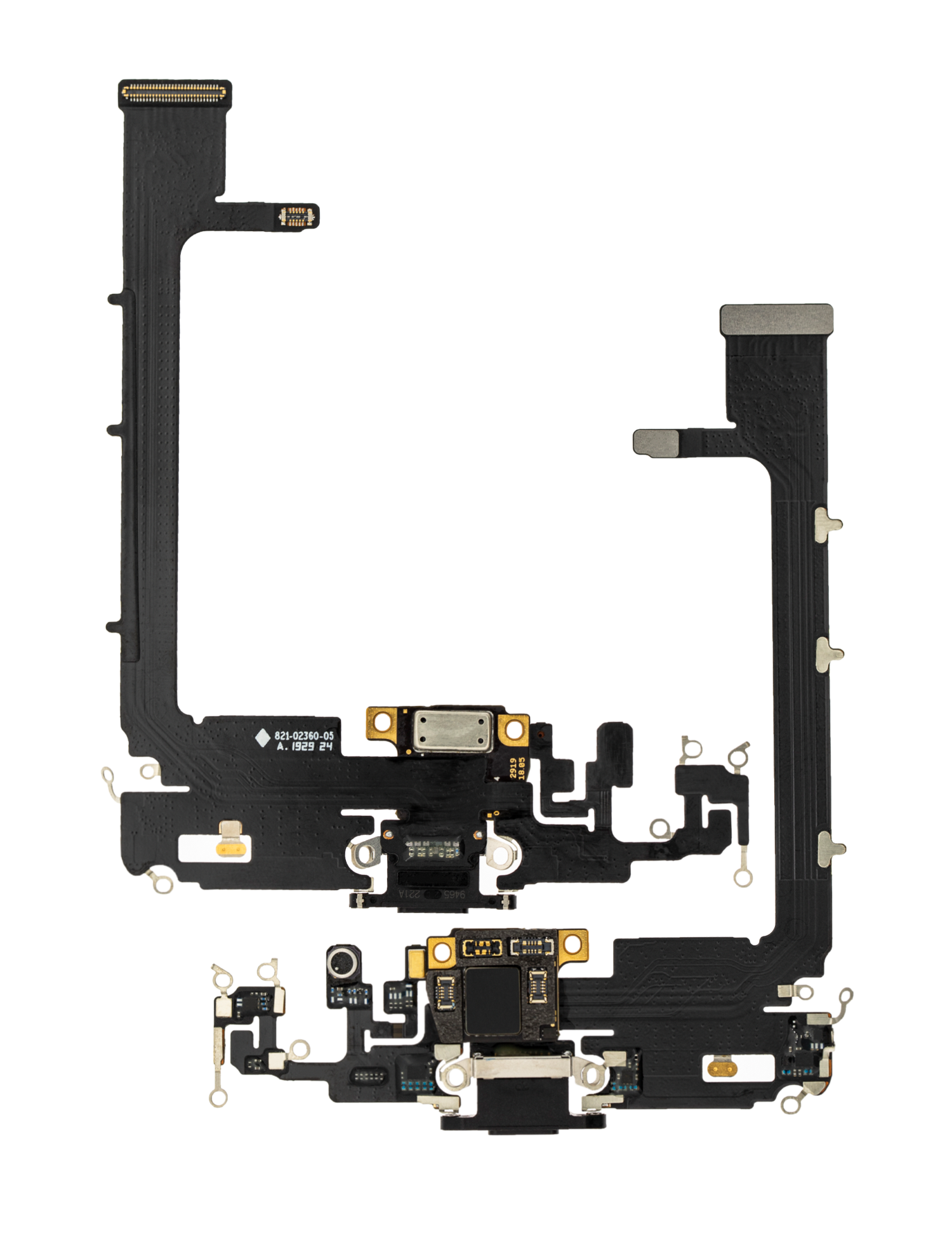 Ladebuchse Flexkabel mit Platine für iPhone 11 Pro Max (Aftermarket Plus) (Space Gray) – Bild 2