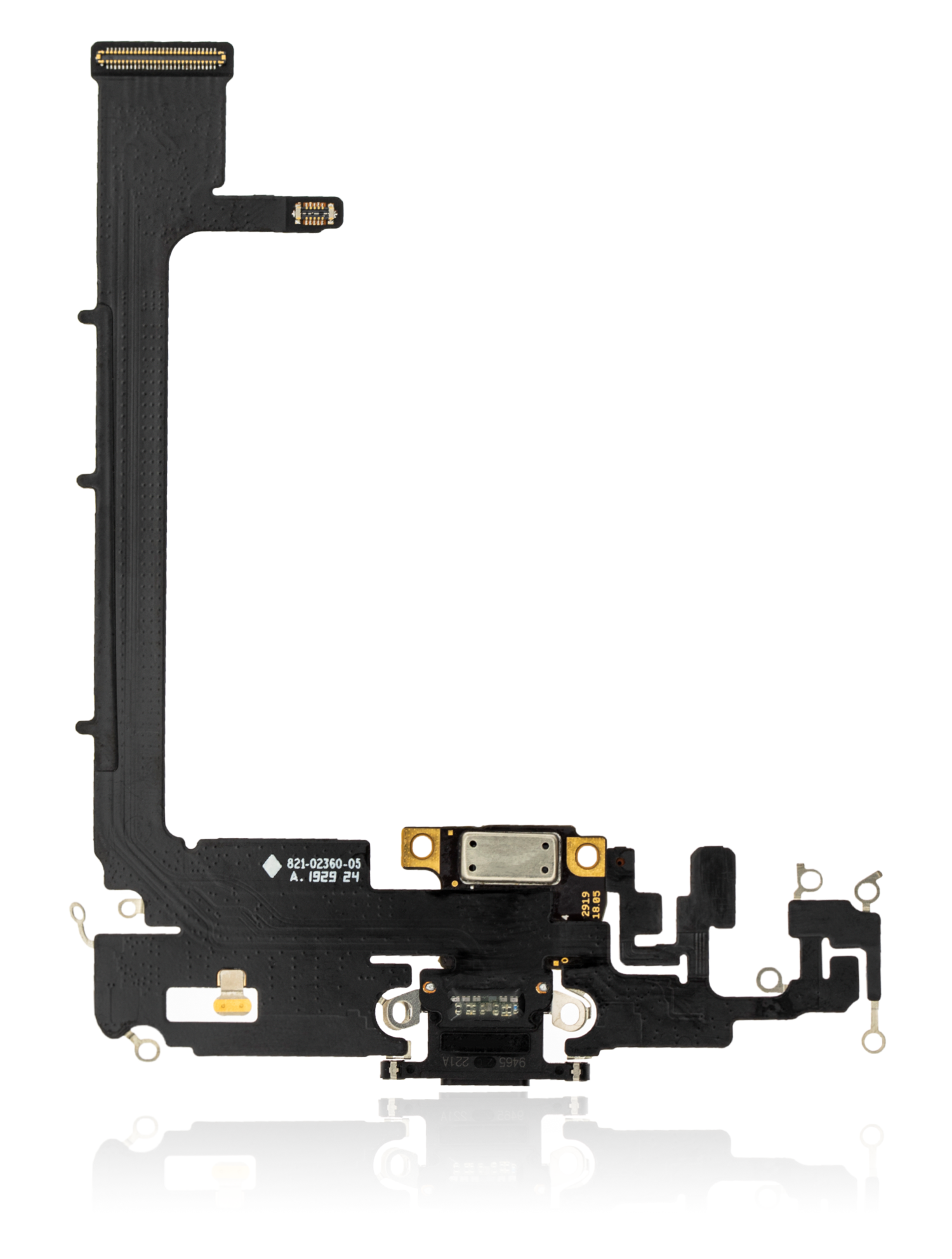 Ladebuchse Flexkabel mit Platine für iPhone 11 Pro Max (Aftermarket Plus) (Space Gray) – Bild 3