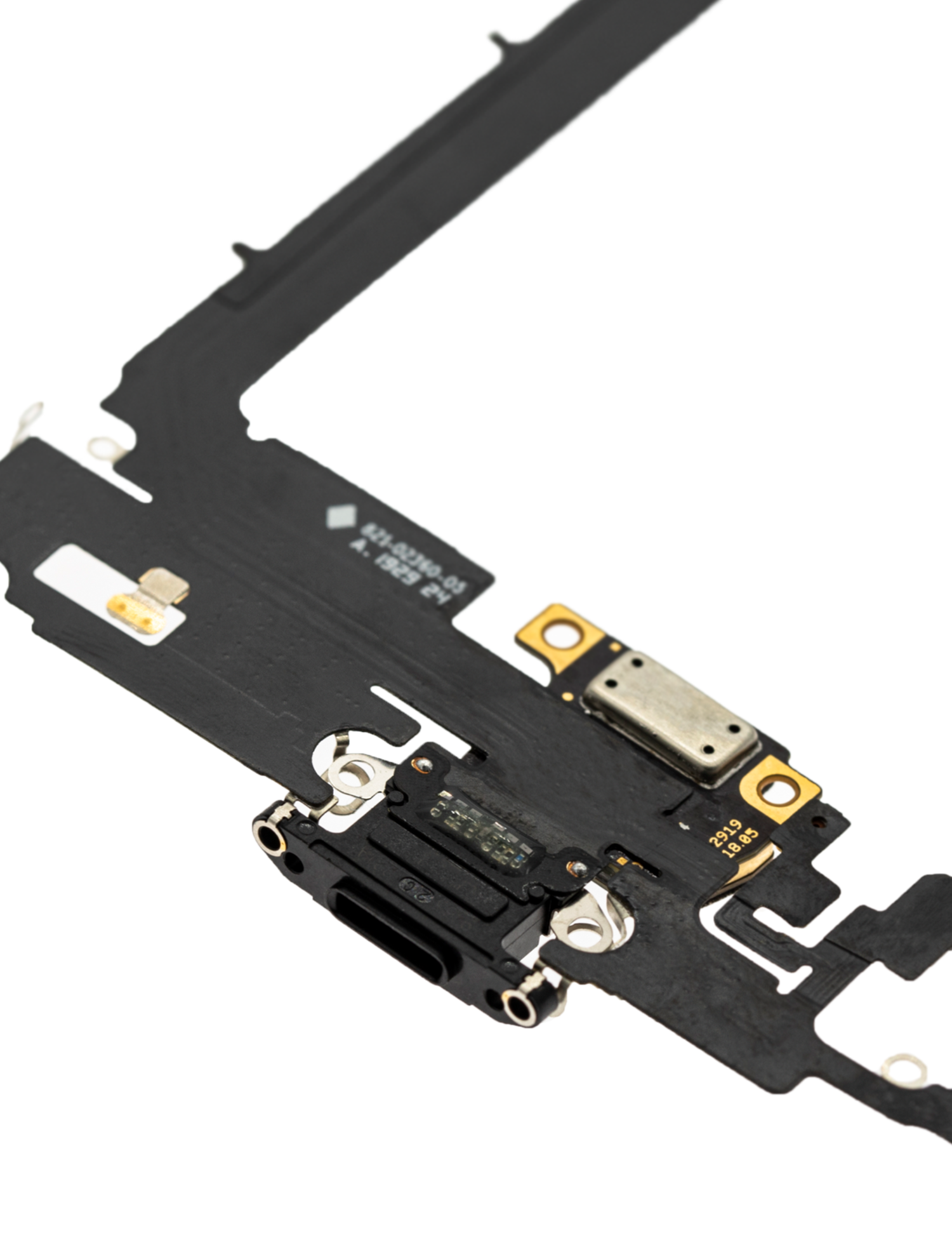 Ladebuchse Flexkabel mit Platine für iPhone 11 Pro Max (Aftermarket Plus) (Space Gray) – Bild 4